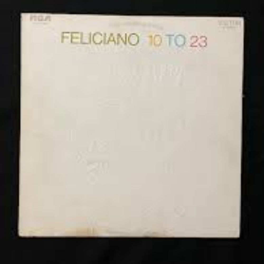 RCA Feliciano/10 To 23 Vinyl LP Unisex OS White Good 1969 Latin Pop Folk Rock